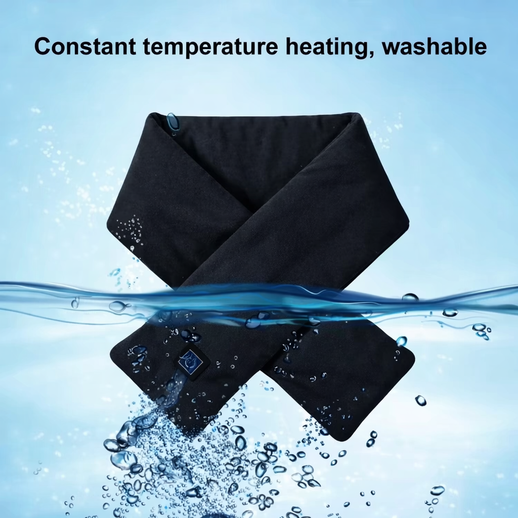 Stay Cozy Anywhere with Our USB Heated Scarf - Adjustable Temperature, Washable, and Unisex Design