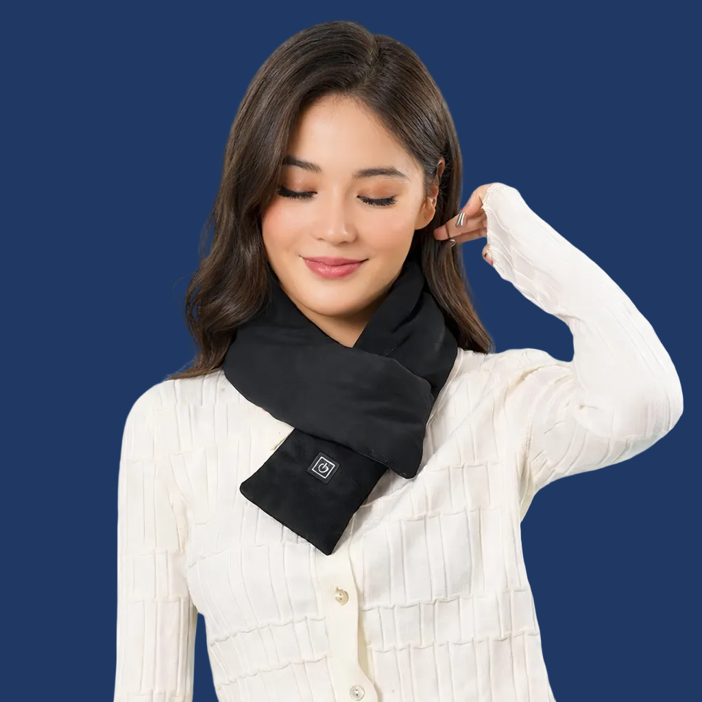 Stay Cozy Anywhere with Our USB Heated Scarf - Adjustable Temperature, Washable, and Unisex Design